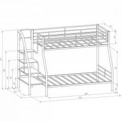 Кровать двухъярусная "Толедо-1" Коричневый/Венге в Когалыме - kogalym.mebel24.online | фото 2