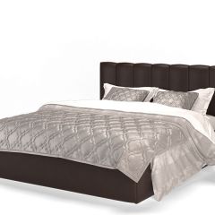 Кровать Элен 1600 + основание с ПМ (Лесмо brown) коричневый в Когалыме - kogalym.mebel24.online | фото 1