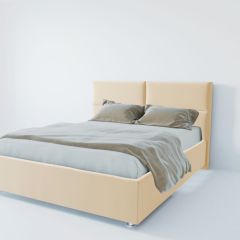 Кровать Корсика с ПМ 1400 (экокожа бежевая) в Когалыме - kogalym.mebel24.online | фото 3