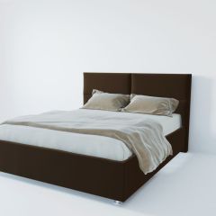 Кровать Корсика с ПМ 800 (экокожа коричневая) в Когалыме - kogalym.mebel24.online | фото 2