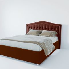 Кровать Нягань с ПМ 1200 (велюр бордо) в Когалыме - kogalym.mebel24.online | фото 2