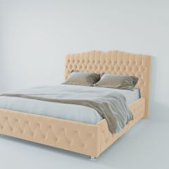 Кровать Нягань с ПМ 1800 (экокожа бежевая) в Когалыме - kogalym.mebel24.online | фото 2