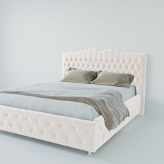 Кровать Нягань с ПМ 900 (экокожа белая) в Когалыме - kogalym.mebel24.online | фото