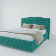 Кровать Нягань с ПМ 900 (велюр бирюзовый) в Когалыме - kogalym.mebel24.online | фото 2