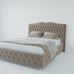 Кровать Нягань с ПМ 900 (велюр серый) в Когалыме - kogalym.mebel24.online | фото 2