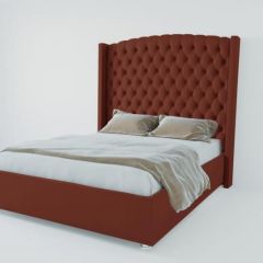 Кровать Берлин ЛЮКС без основания 1200 (велюр бордо) в Когалыме - kogalym.mebel24.online | фото