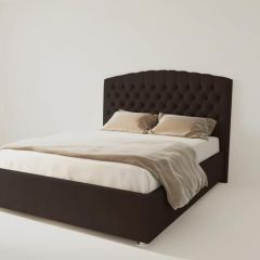 Кровать Берлин без основания 1800 (экокожа коричневая) в Когалыме - kogalym.mebel24.online | фото