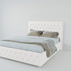 Кровать Версаль 900 без основания (экокожа белый) в Когалыме - kogalym.mebel24.online | фото