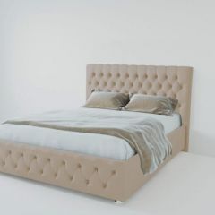Кровать Версаль 2000 без основания (велюр светло серый) в Когалыме - kogalym.mebel24.online | фото