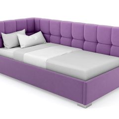 Кровать угловая Мия интерьерная +основание (80х200) в Когалыме - kogalym.mebel24.online | фото 20