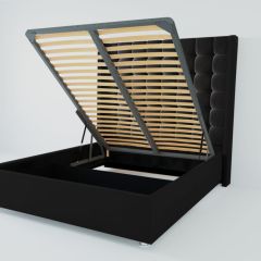 Кровать Венеция ЛЮКС с ПМ 1400 (экокожа кольт ч) в Когалыме - kogalym.mebel24.online | фото