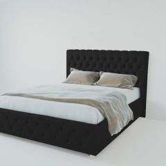Кровать Версаль с ПМ 1600 (экокожа кольт ч) в Когалыме - kogalym.mebel24.online | фото