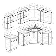 Кухонный гарнитур Лариса оптима 5 2700х1600 мм в Когалыме - kogalym.mebel24.online | фото 2