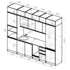 Кухонный гарнитур Лоретта люкс 3000 мм в Когалыме - kogalym.mebel24.online | фото 2