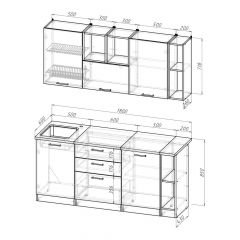 Кухонный гарнитур Надежда макси 4 1800 мм в Когалыме - kogalym.mebel24.online | фото 2