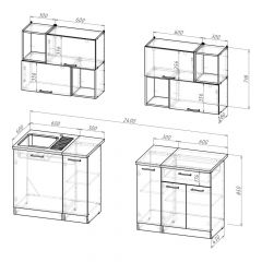 Кухонный гарнитур Ольга макси 5 1800 мм в Когалыме - kogalym.mebel24.online | фото 2