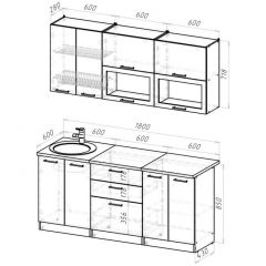 Кухонный гарнитур Паола макси 1800 мм в Когалыме - kogalym.mebel24.online | фото 2