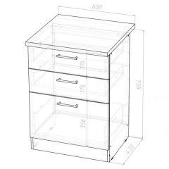 Кухонный гарнитур Паола оптима 1500х1800 мм в Когалыме - kogalym.mebel24.online | фото 17