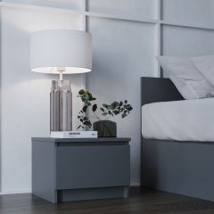 МОРИ ТПМ 400.1 Тумба прикроватная (графит) в Когалыме - kogalym.mebel24.online | фото