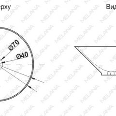 Накладная раковина melana mln-7020-b1+b18 (t4006hb1+b18 ) (сине-черная) в Когалыме - kogalym.mebel24.online | фото 2