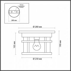 Накладной светильник Odeon Light Virta 4044/1C в Когалыме - kogalym.mebel24.online | фото