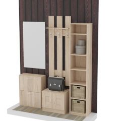 Обувница 2 секции (дуб сонома) в Когалыме - kogalym.mebel24.online | фото 4