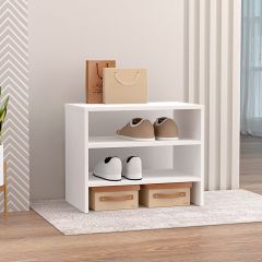 Обувница открытая 550 (ЛДСП белый) в Когалыме - kogalym.mebel24.online | фото