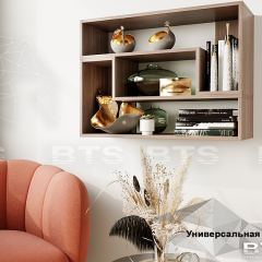 Полка Смарт 2 крафт в Когалыме - kogalym.mebel24.online | фото 2