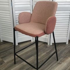 Полубарный стул NYX (H=65cm) VF109 розовый / VF110 брусничный М-City в Когалыме - kogalym.mebel24.online | фото 1