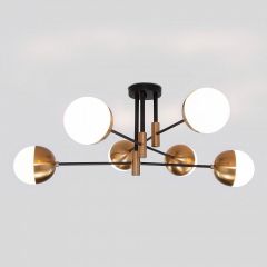 Потолочная люстра Eurosvet Nuvola 70129/6 латунь в Когалыме - kogalym.mebel24.online | фото 2