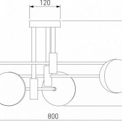 Потолочная люстра Eurosvet Nuvola 70129/6 латунь в Когалыме - kogalym.mebel24.online | фото 4