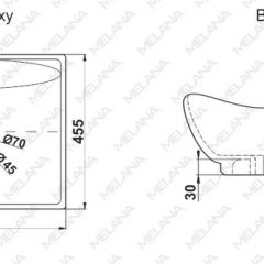 Раковина MELANA MLN-7211 в Когалыме - kogalym.mebel24.online | фото 2