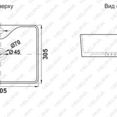 Раковина MELANA MLN-7291X в Когалыме - kogalym.mebel24.online | фото 2