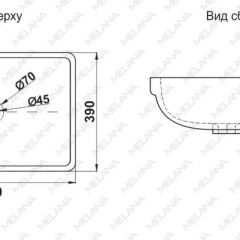 Раковина MELANA MLN-78441 в Когалыме - kogalym.mebel24.online | фото 2