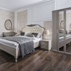 Шкаф 5-ти ств с зеркалами Мокко (серый камень) в Когалыме - kogalym.mebel24.online | фото 4
