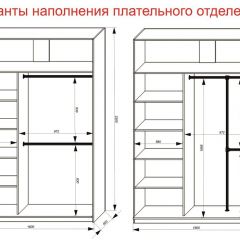 Шкаф-купе 1600 серии SOFT D6+D4+B2+PL2 (2 ящика+1штанга+1 полка) профиль «Капучино» в Когалыме - kogalym.mebel24.online | фото 9