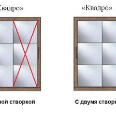 Шкаф-купе №19 Серия 3 Квадро (1500) Ясень анкор светлый в Когалыме - kogalym.mebel24.online | фото 3