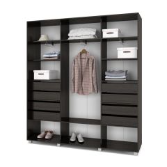 МАРТИН Шкаф-купе с зеркалами Венге (2200*450) М423 в Когалыме - kogalym.mebel24.online | фото 4