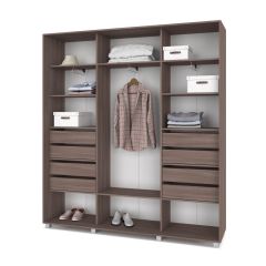 МАРТИН Шкаф-купе Шимо темный (2200*450) М421 в Когалыме - kogalym.mebel24.online | фото 4