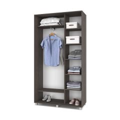 РОЛАНД Шкаф-купе Анкор темный (450*1200) Р421 в Когалыме - kogalym.mebel24.online | фото 2