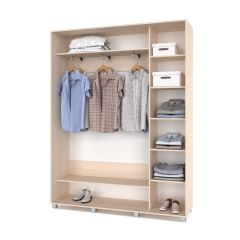 РОЛАНД Шкаф-купе Млечный дуб (450*1700) Р471 в Когалыме - kogalym.mebel24.online | фото 3