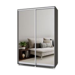 РОЛАНД Шкаф-купе с зеркалами Венге (450*1500) Р453 в Когалыме - kogalym.mebel24.online | фото 2