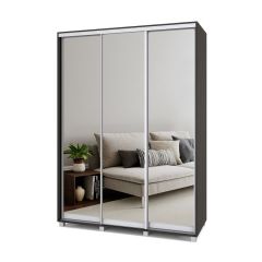 РОЛАНД Шкаф-купе с зеркалами Венге (600*1700) Р673 в Когалыме - kogalym.mebel24.online | фото