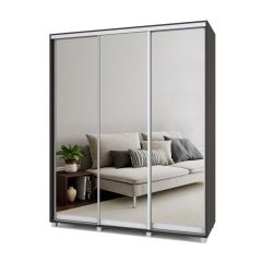 РОЛАНД Шкаф-купе с зеркалами Венге (600*1800) Р683 в Когалыме - kogalym.mebel24.online | фото