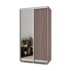 РОЛАНД Шкаф-купе с зеркалом Шимо темный (450*1200) Р422 в Когалыме - kogalym.mebel24.online | фото 2