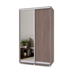 РОЛАНД Шкаф-купе с зеркалом Шимо темный (450*1300) Р432 в Когалыме - kogalym.mebel24.online | фото 2