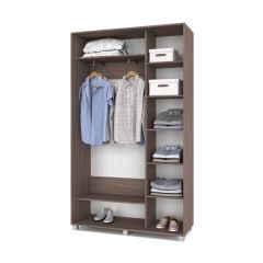РОЛАНД Шкаф-купе с зеркалом Шимо темный (450*1300) Р432 в Когалыме - kogalym.mebel24.online | фото 3