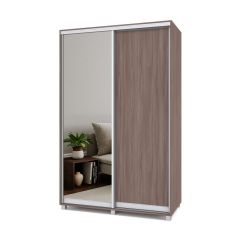 РОЛАНД Шкаф-купе с зеркалом Шимо темный (450*1400) Р442 в Когалыме - kogalym.mebel24.online | фото 2