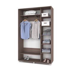 РОЛАНД Шкаф-купе с зеркалом Шимо темный (450*1400) Р442 в Когалыме - kogalym.mebel24.online | фото 3