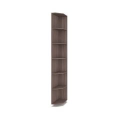 РОЛАНД Шкаф-купе с зеркалом Шимо темный (450*1400) Р442 в Когалыме - kogalym.mebel24.online | фото